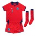 England Luke Shaw #3 Replika Babytøj Udebanesæt Børn VM 2022 Kortærmet (+ Korte bukser)